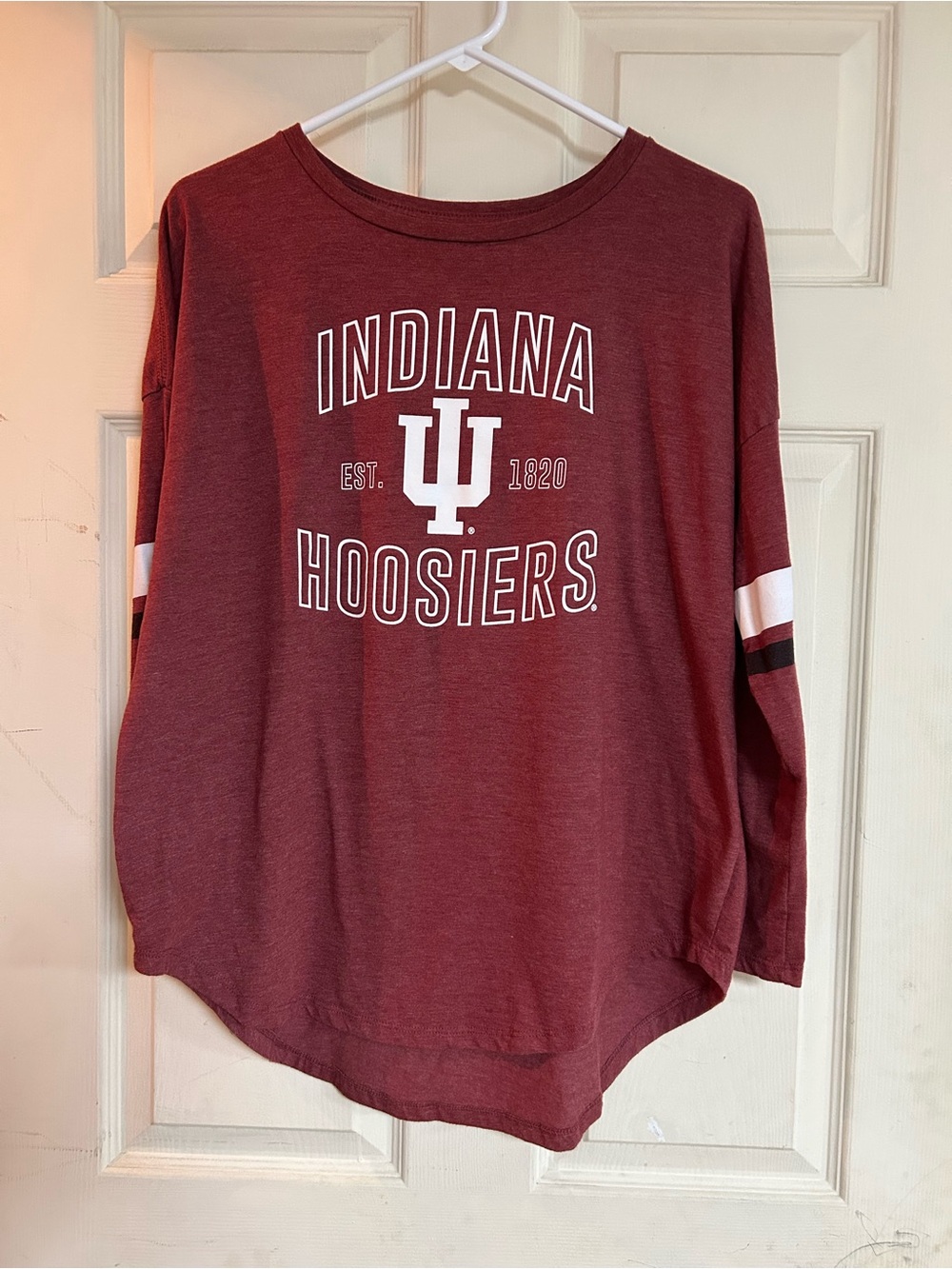 Indiana Hoosiers Maroon Women's Long Sleeve Tee
